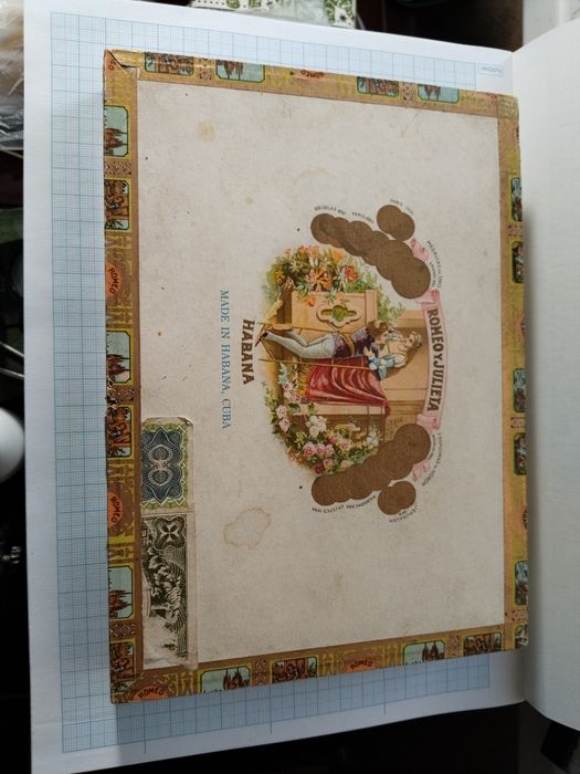 Коробка деревянная из-под кубинских сигар, СССР