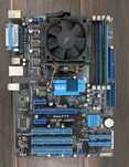 AMD Phenom II X4 965 BE, socket AM3, Дъно Asus M4A77T, RAM 4GB DDR3