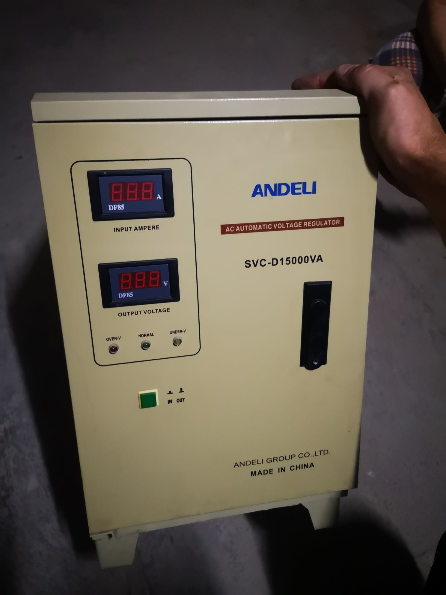 Продается стабилизатор andeli 15kv.