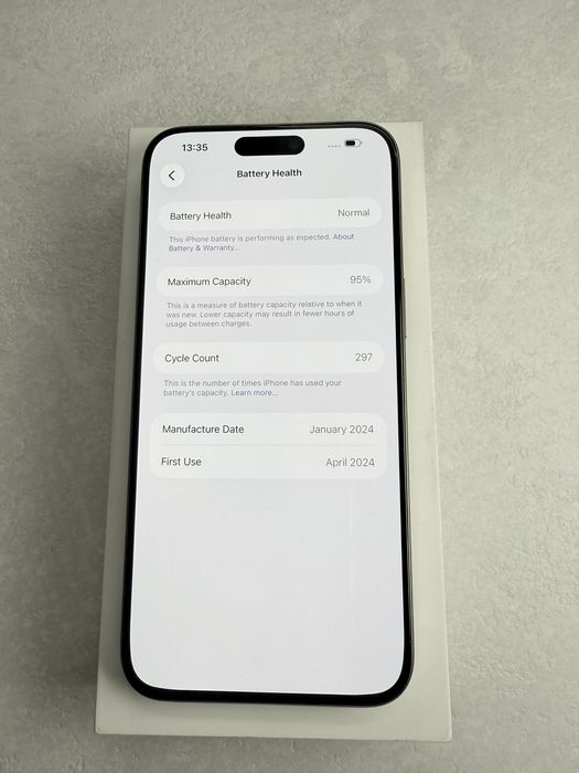 iPhone 15 Pro Max 256 Gb Battery - 95%