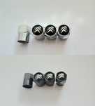 Set 4 Capacele Valva Ventil Roata Argintii Sau Negre Citroen