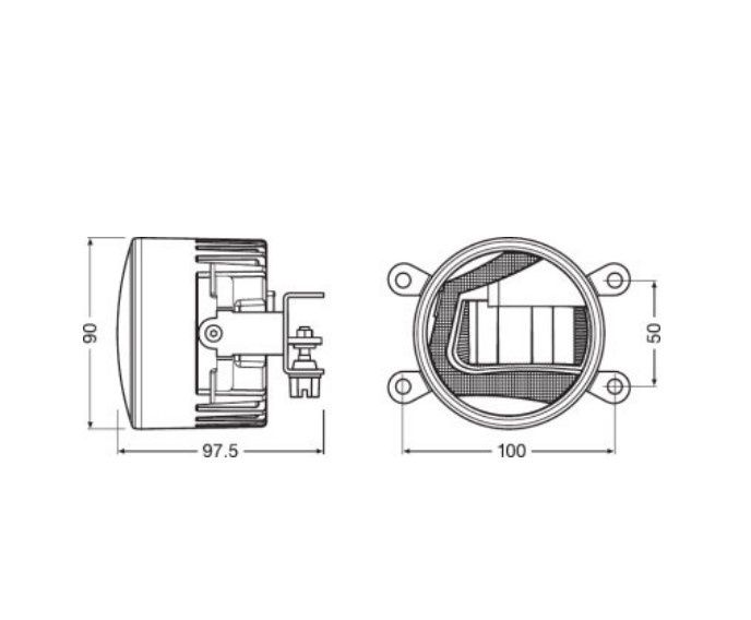 Proiectoare DRL LED Osram Ledfog101 (noi)