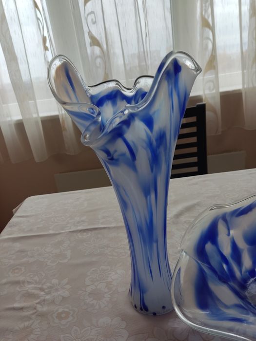 Ваза и фруктиера стъкло