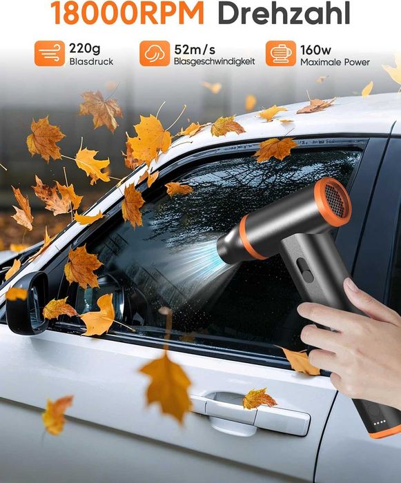 Електрически въздушен компресор 180000 об/мин 8000mAh алуминиев