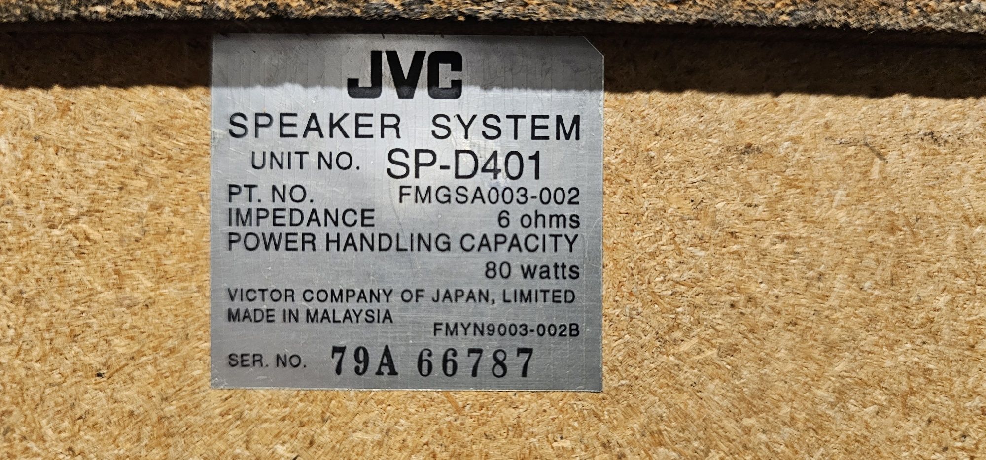 Boxe audio JVC SP D 401