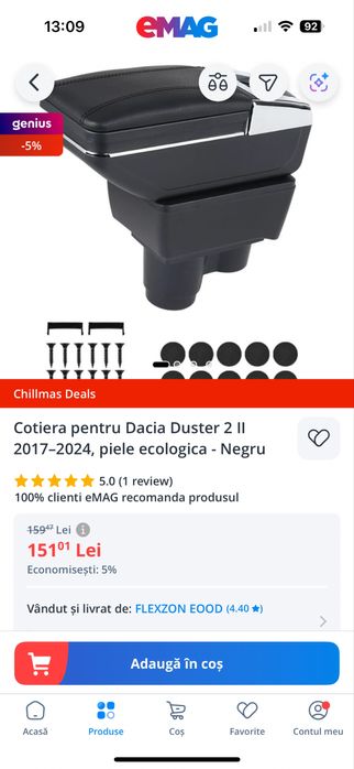 Cotiera Dacia Duster 2