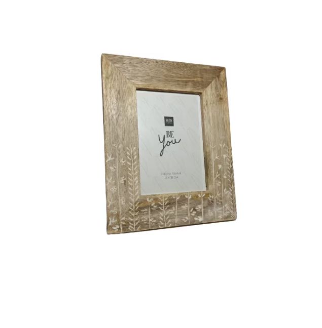 Rama foto Mango, cu design flori