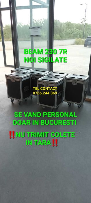 Beam 230 7r Moving head robot NOI SIGILATE + CASE inclus in pret