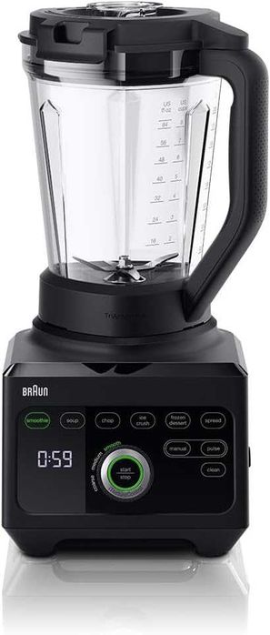Нов Мощен Блендер с 10 Скорости Braun PowerBlend 9 JB9040BK 1600W, 2л