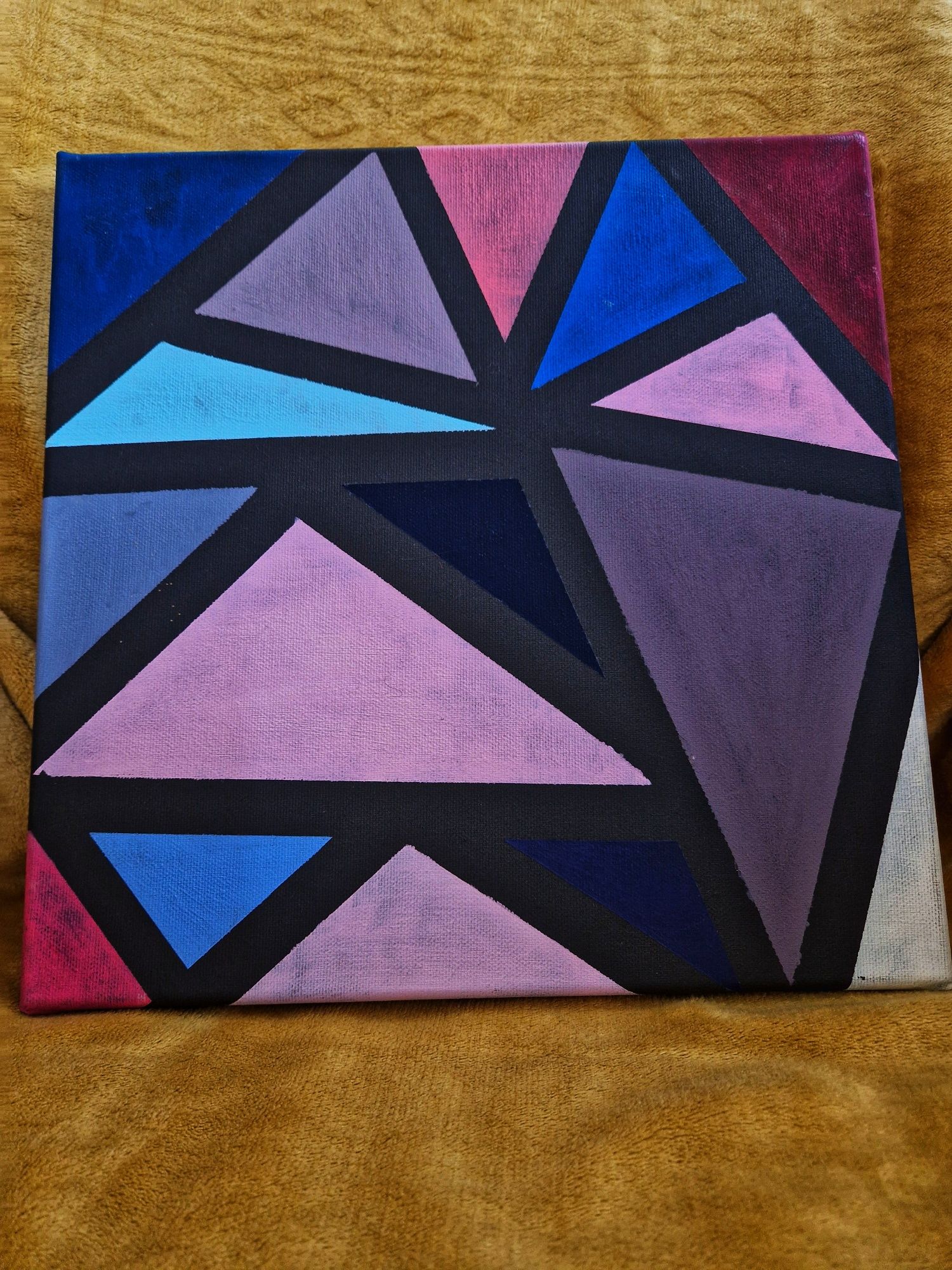 Tablou geometric multicolor