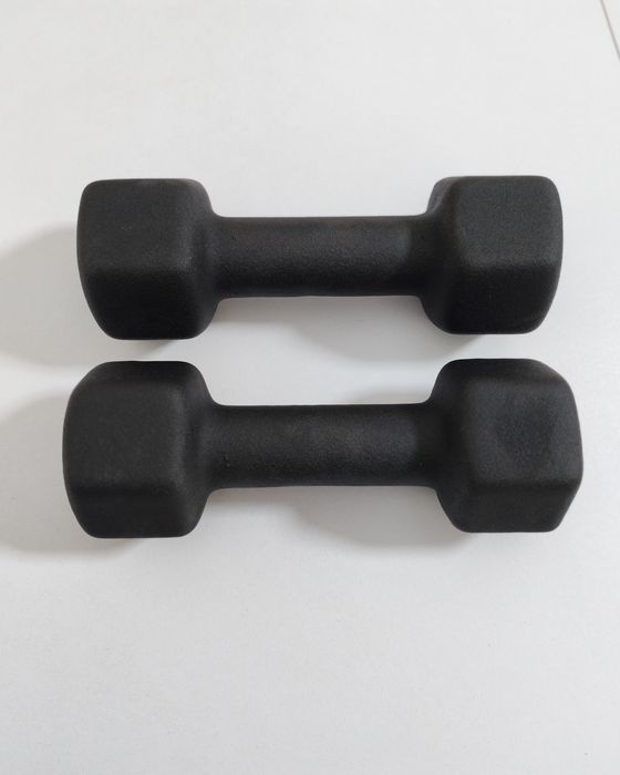 Set gantere neopren Tunturi, 1 kg, 2 kg noi.