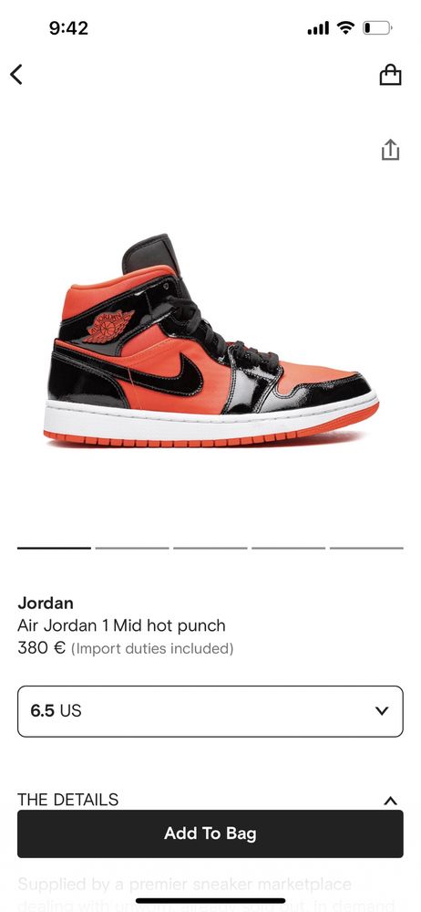 Air Jordan 1 Hot Punch Mid