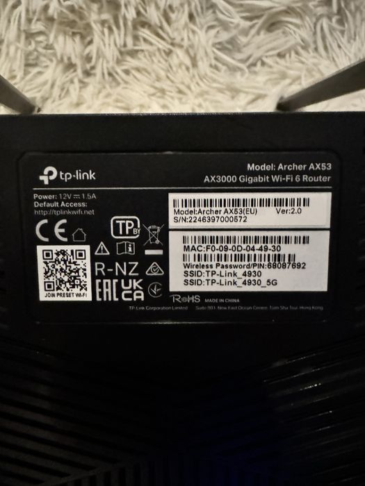 Router Wireless TP-Link Archer AX53 Wi-Fi 6