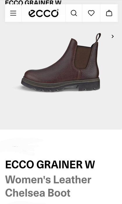 НОВИ ECCO боти естествена кожа EU39