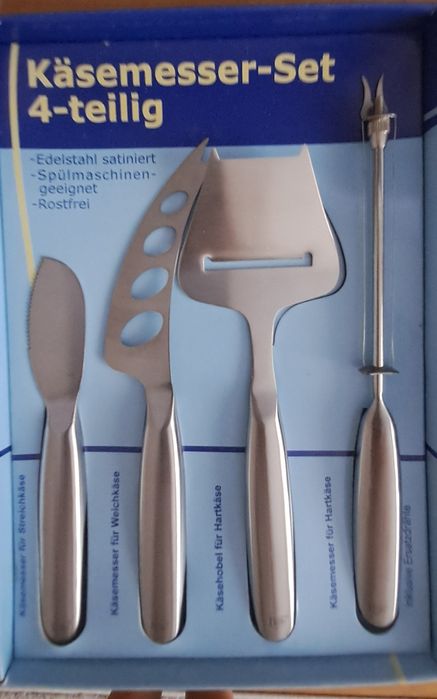 Set  pentru tăiat branzeturi, din Otel Inoxidabil, Design Ergonomic, U