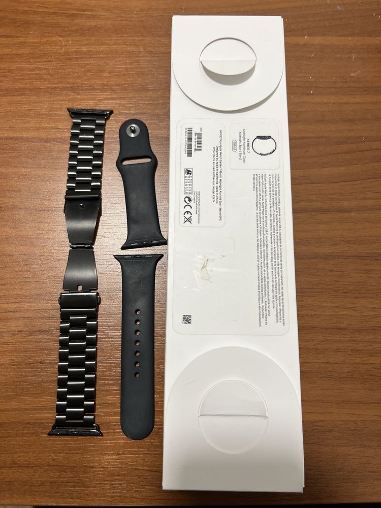 Apple Watch series 7 45mm sanat 100% 2 bratari