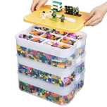Кутия за съхранение на Lego органайзер за Lego части на 3 нива