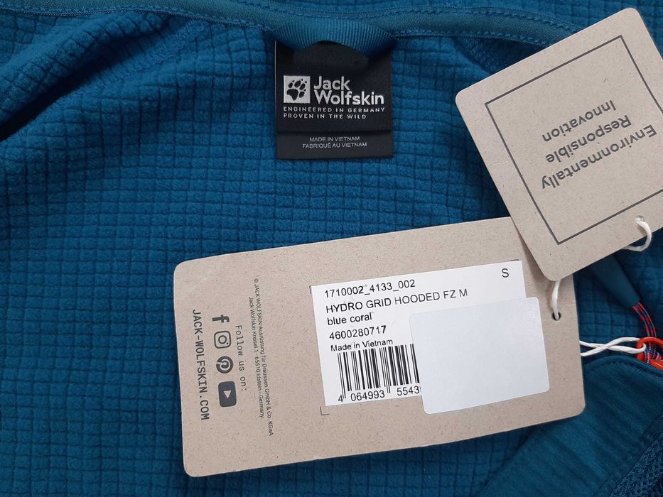 Jack Wolfskin Hydro Grid - Оригинално мъжко горнище размер S