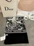 Esarfa Christian Dior neagra matase