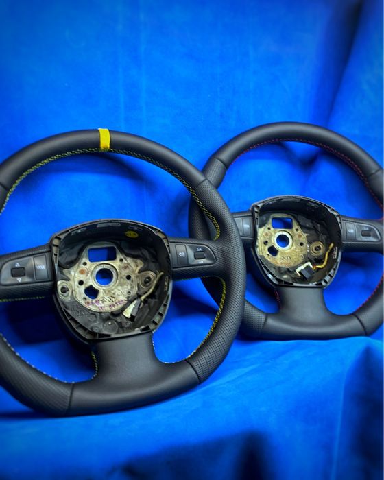 Vand/schimb volane reconditionate/tapitate in piele naturala audi-vw