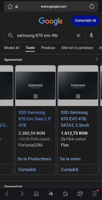 SSD Samsung 870 EVO 4TB – SATA 2.5”, Nou