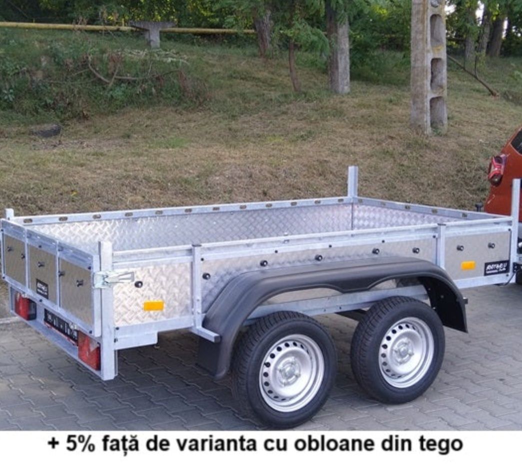 Remorca Rotaru Trailers M 4 tandem 750kg 3m/1,43m