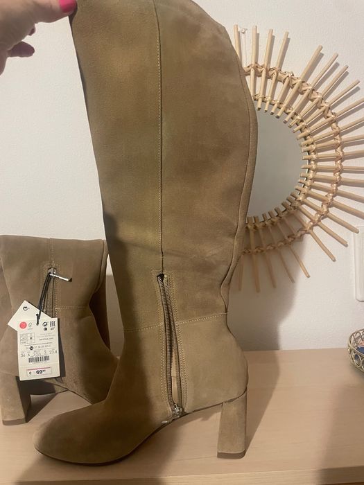 Vând Cizme lungi Berska noi de piele 36