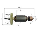 Ротор для болгарки ALTECO AG2000-18О.1 - запчасти на электроинструмент