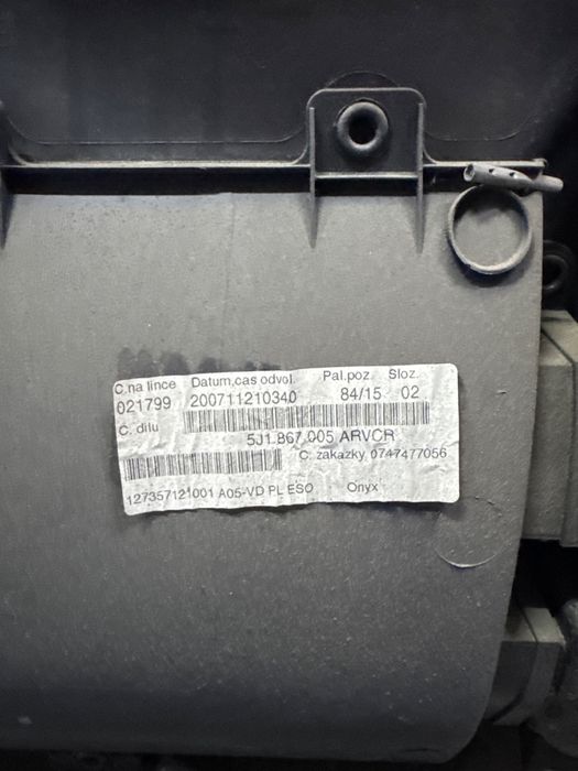 Tapiterie panou portiera fata stanga SKODA FABIA II 542 2006 - 2014 1.