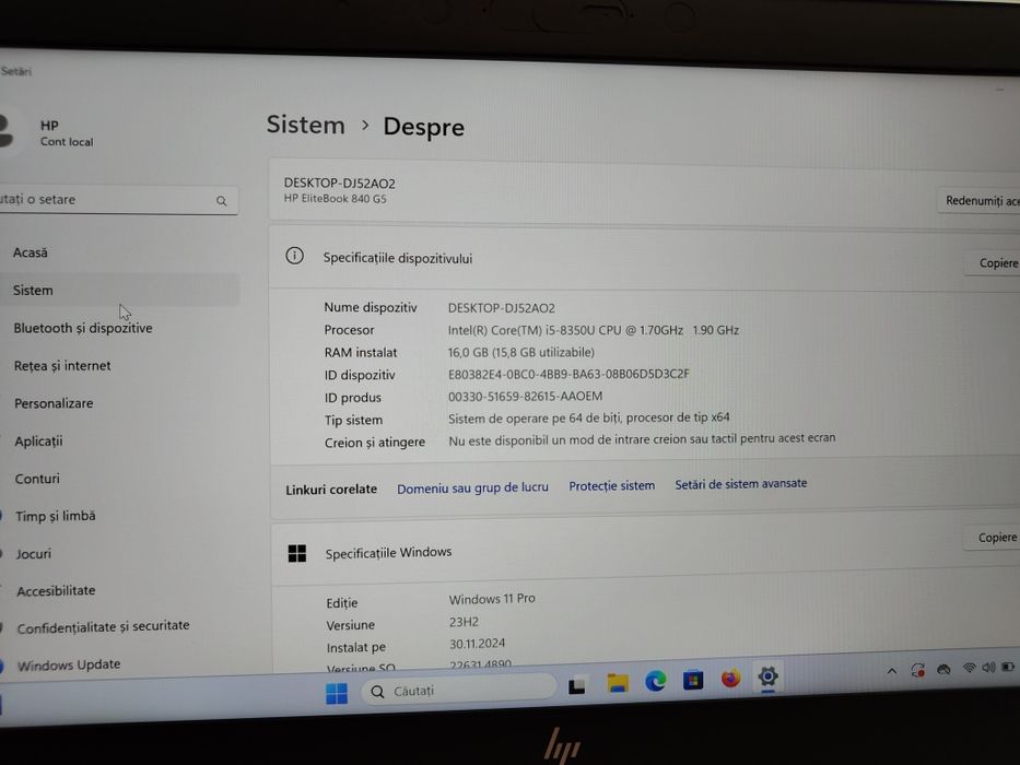Hp Elitebook / 16 GB RAM / ssd 512 / i5 gen 8 /