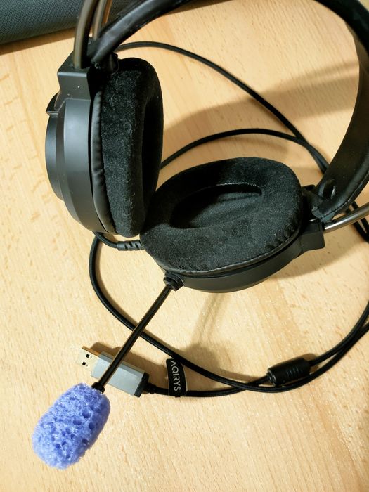 Casti Gaming AQIRYS Cygnus, USB, 7.1 surround, negru