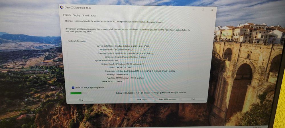 Laptop business HP 450 G8 ,Intel Core i5-1135G7 , 16 gb  full aluminiu