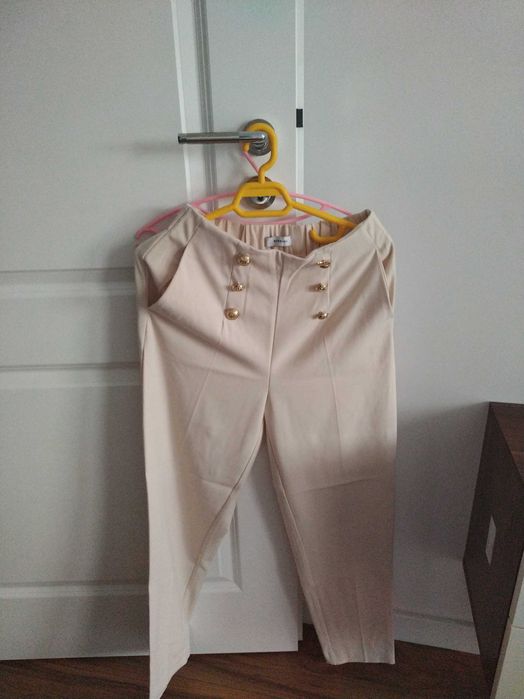 Set camasa satinata, pantalon si bluzita, marime XS, noi cu eticheta