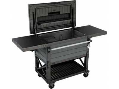 Bar de gradina pe roti Keter, Patio Cooler Gri Cod: 255187