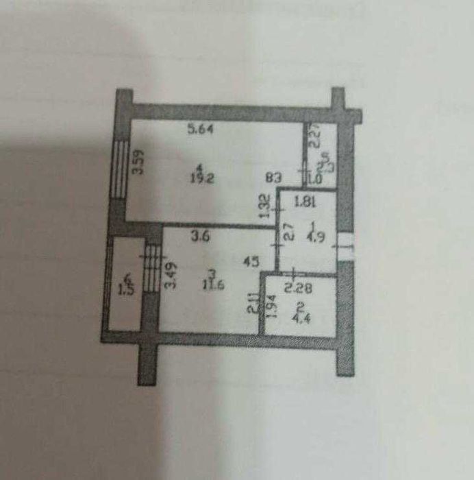Продам 1 комнатную квартиру, мкрн. НАБЕРЕЖНЫЙ