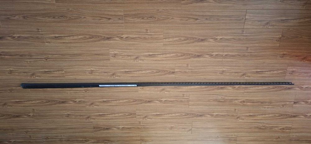 Profil compensare dus-pardoseala dreapta, inox, negru, 2m