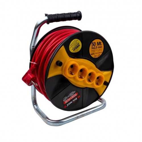 Турски Удължител на макара 25м, 30м, 40м, 50м, 3 x 2.5 мм²