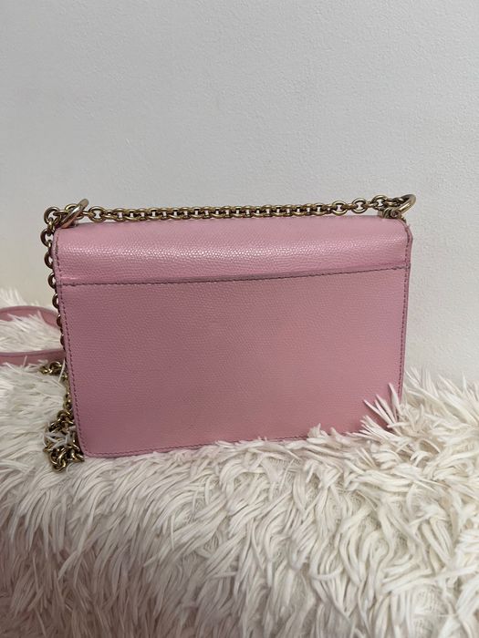 Geantă Furla 1927 Crossbody roz blush – piele naturală