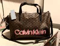 CALVIN KLEIN кожена дамска чанта Оригинал