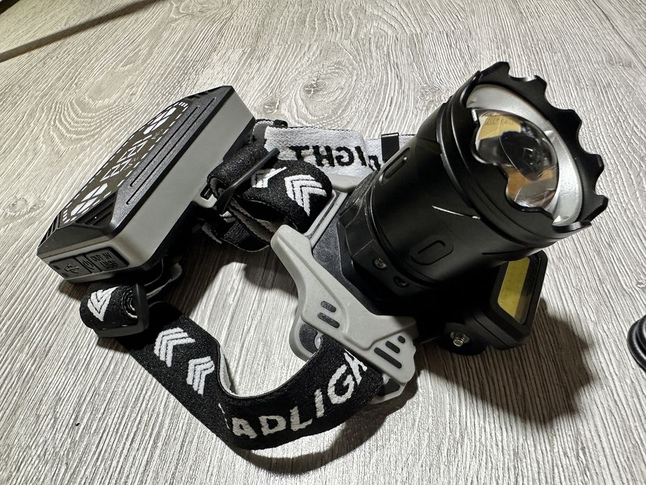 Lanterna de cap cu led laser+Cob PM20 ULS, Senzor de Miscare, 1300m