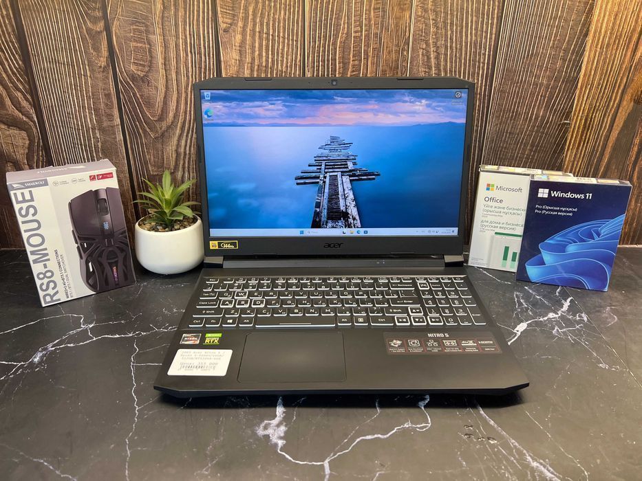 Ноутбук игровой Nitro 5 / Ryzen 5‑5600H - 16GB - RTX3060 - SSD S10