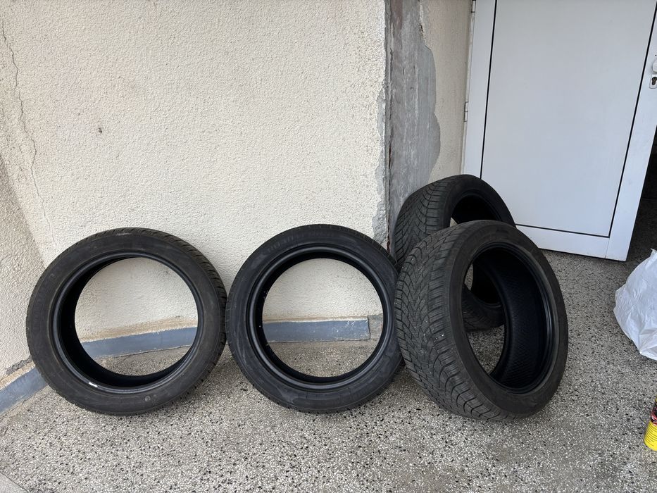 Комплект 4 зимни гуми 245/45 R18 100H XL – като нови, само на 500 км