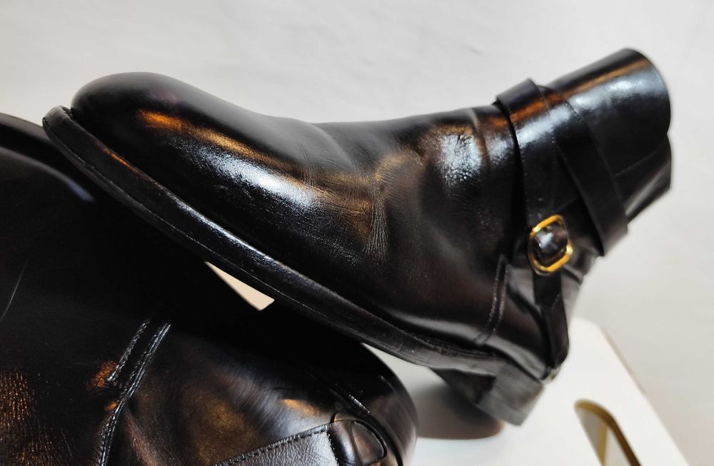 Ghete jodhpur de lux 41 41.5 Fratelli Rossetti lucrate manula piele