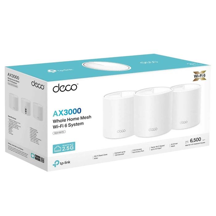 Wi-Fi 6 Tp-link Deco X50 Pro (3-pack) Гигабитный роутер Router