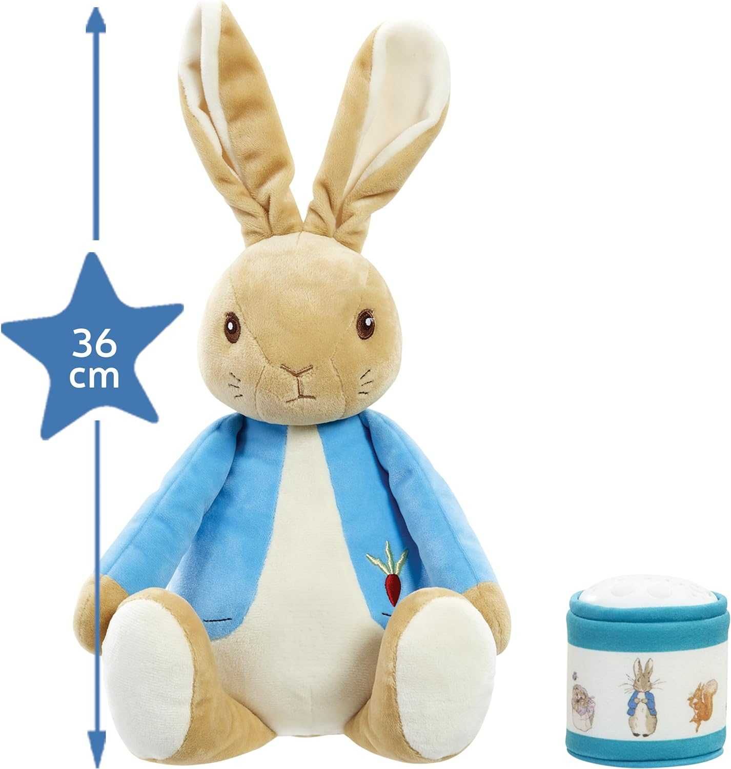Peter Rabbit - мека играчка с класически герои със звездно нощно небе