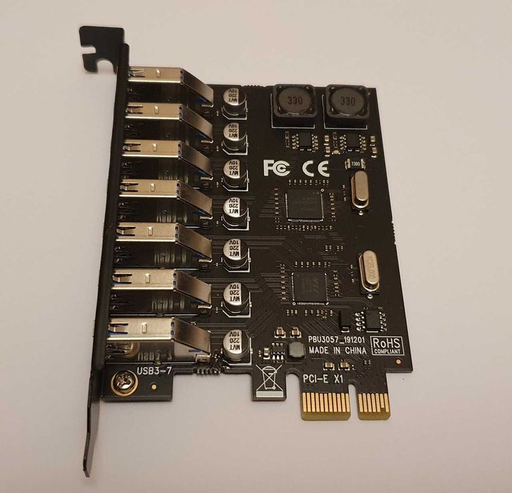 Adaptor PCIe x1 cu 4 sau 7 porturi USB 3.0