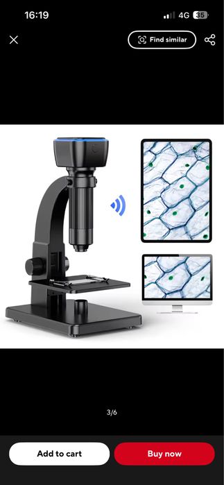 Microscop digital Ventlex 2000X WiFi USB 5MP LED dual nou