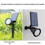 Lampa Solara de gradina, super luminoasa, impermeabila, 7 Led