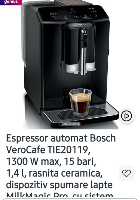 Vand espressor Bosch
