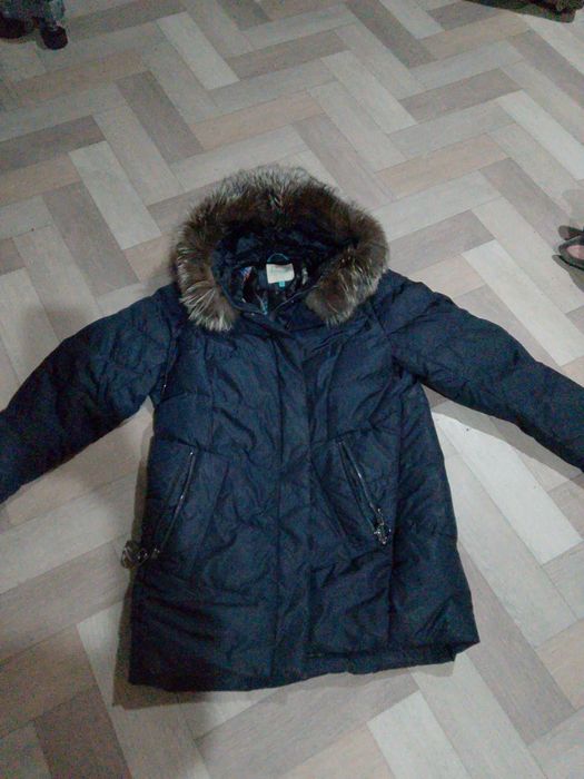 Пуховик б/у теплый